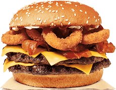 Calamari and Double Beef Burger